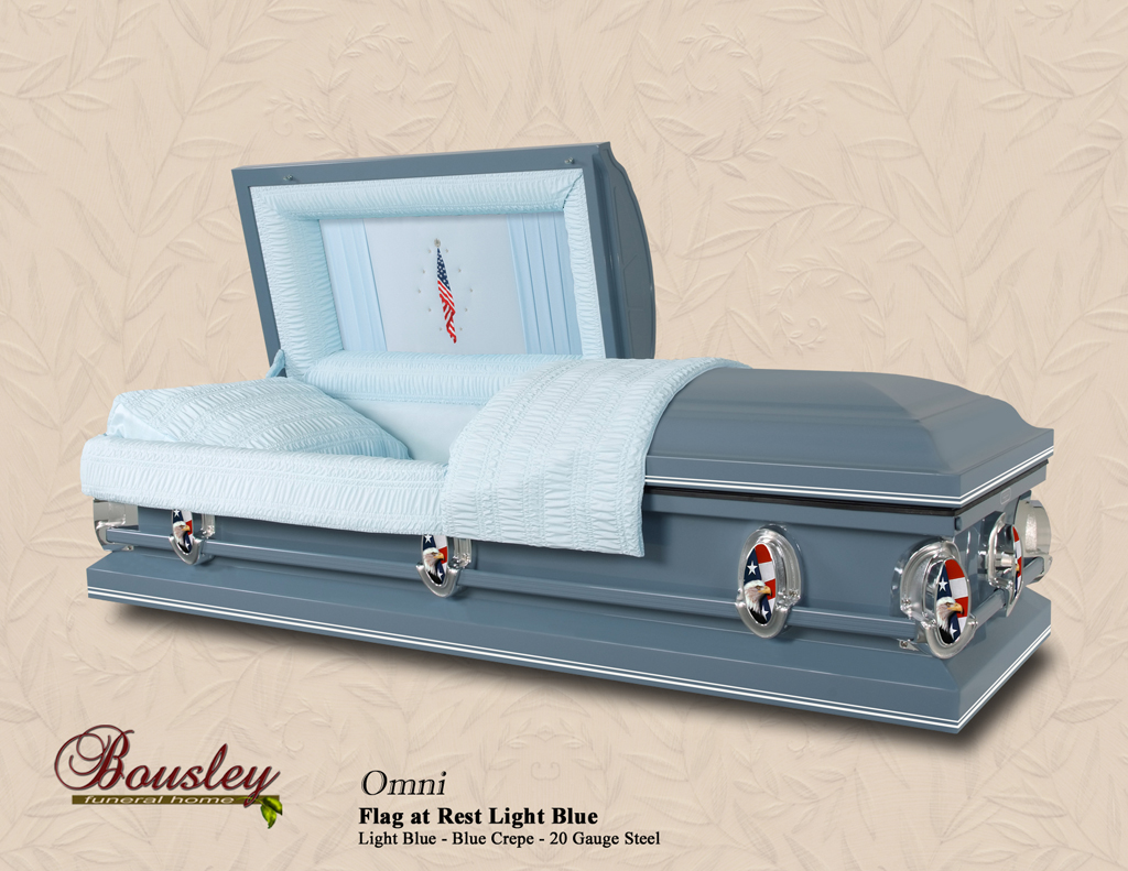 Omni Flag at Rest Light Blue